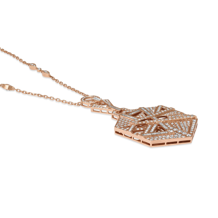 Rose Gold Diamond Pendant