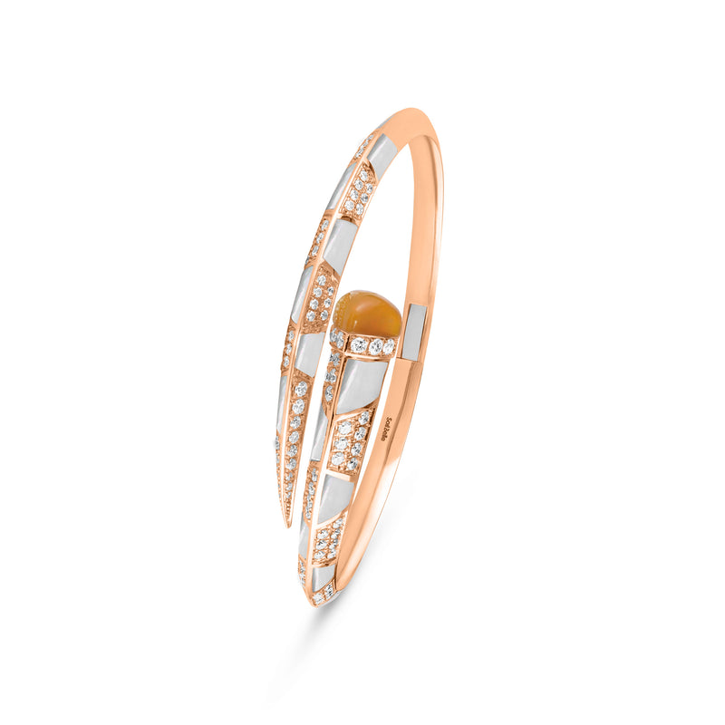 Rose Gold Diamond Bangle